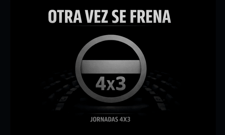 Jornadas 4x3 se frenan por mociones técnicas